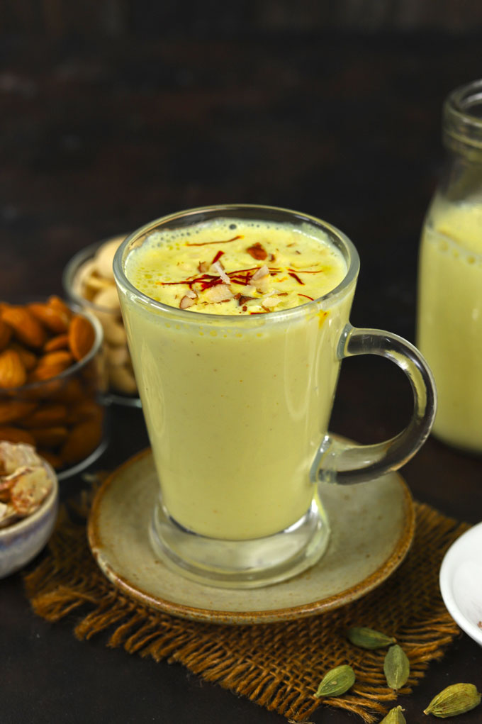 Badam Milk Recipe Fun Food Frolic