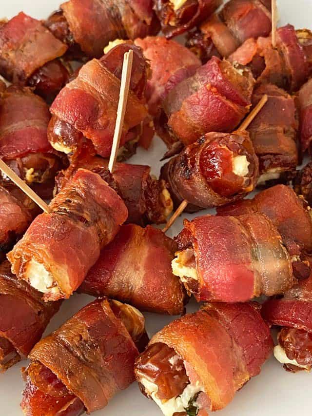 Baked Bacon Wrapped Dates Recipe Eatwell101