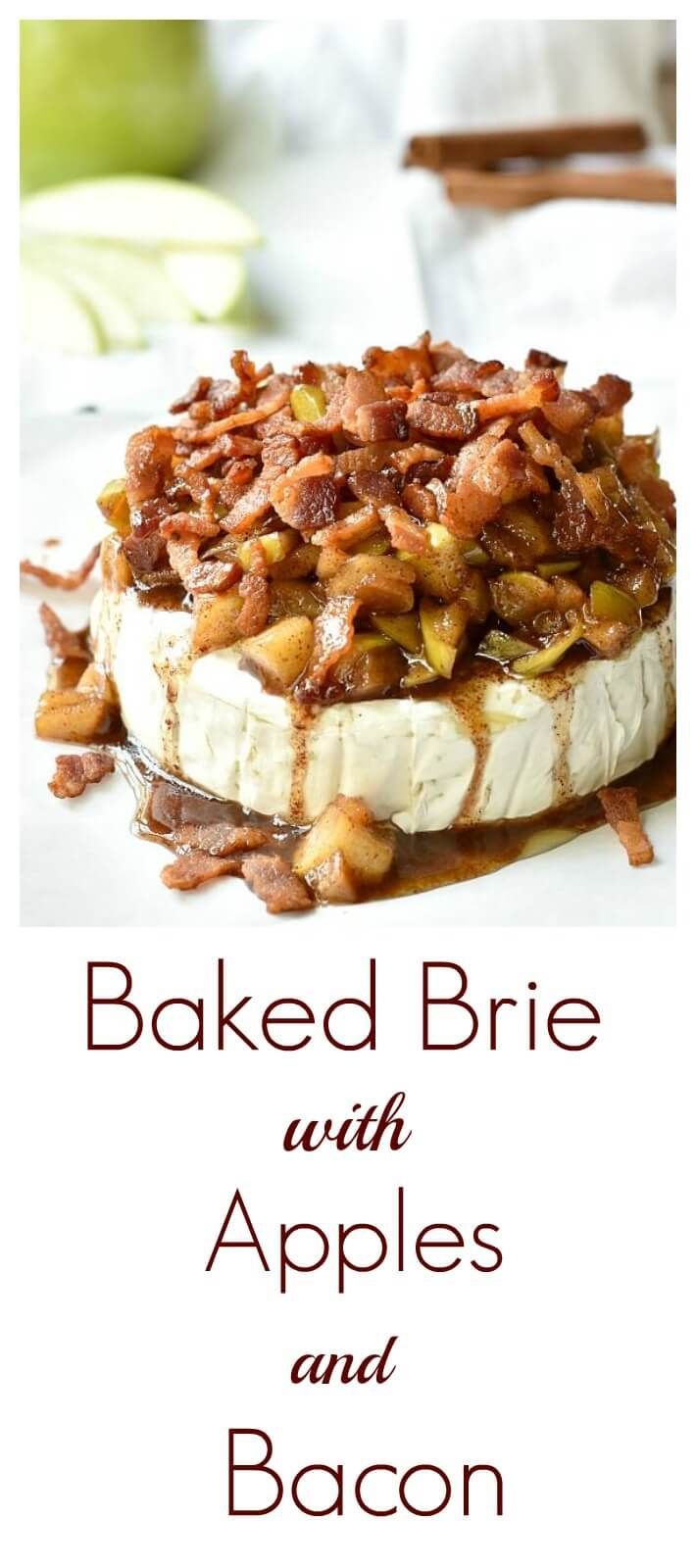 Baked Brie Cheese Appetizer With Apples And Bacon Restless Chipotle