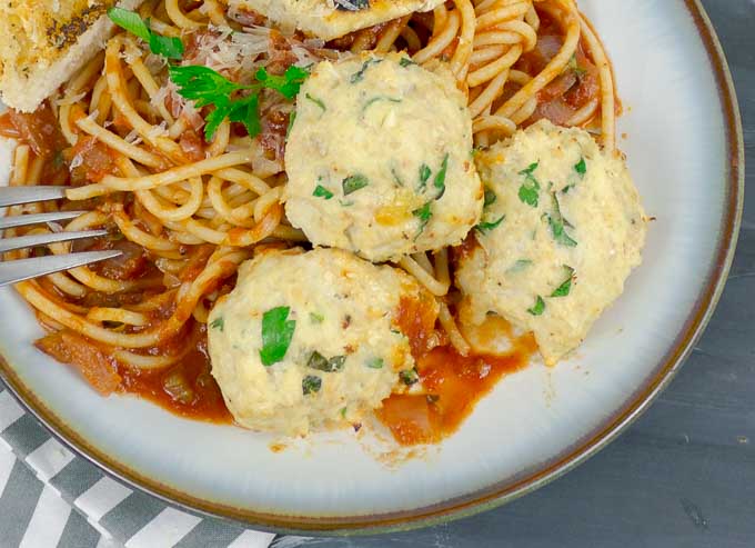 Baked Chicken Ricotta Meatballs Savor With Jennifer