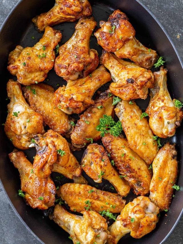 Baked Chicken Wings 3 Ingredients Momsdish