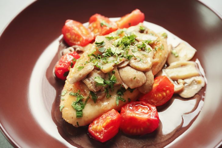 Baked Chicken With Tomatoes And Mushrooms 12 Tomatoes