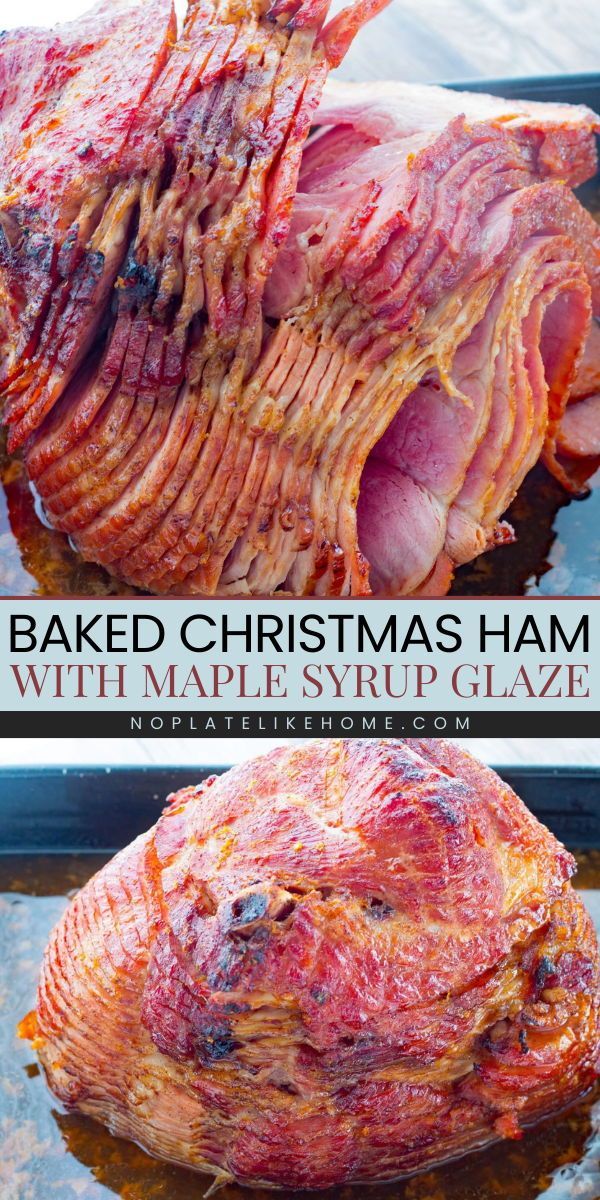 Baked Ham Recipe Not So Sweet Maple Glaze No Plate Like Home