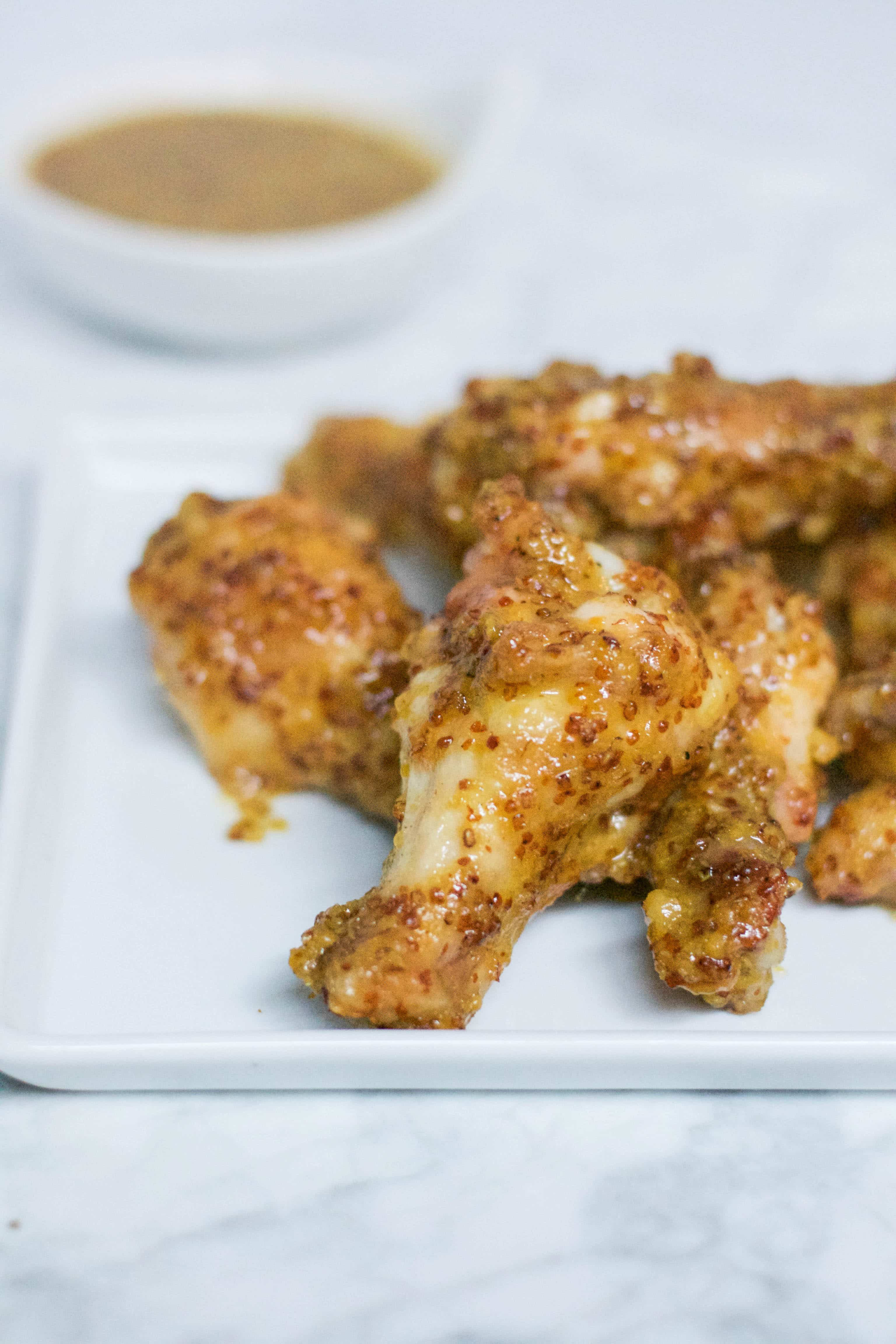 Baked Honey Mustard Chicken Wings The Bakermama