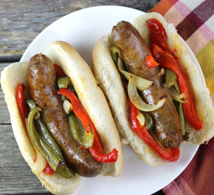 Baked Italian Sausage And Peppers Words Of Deliciousness