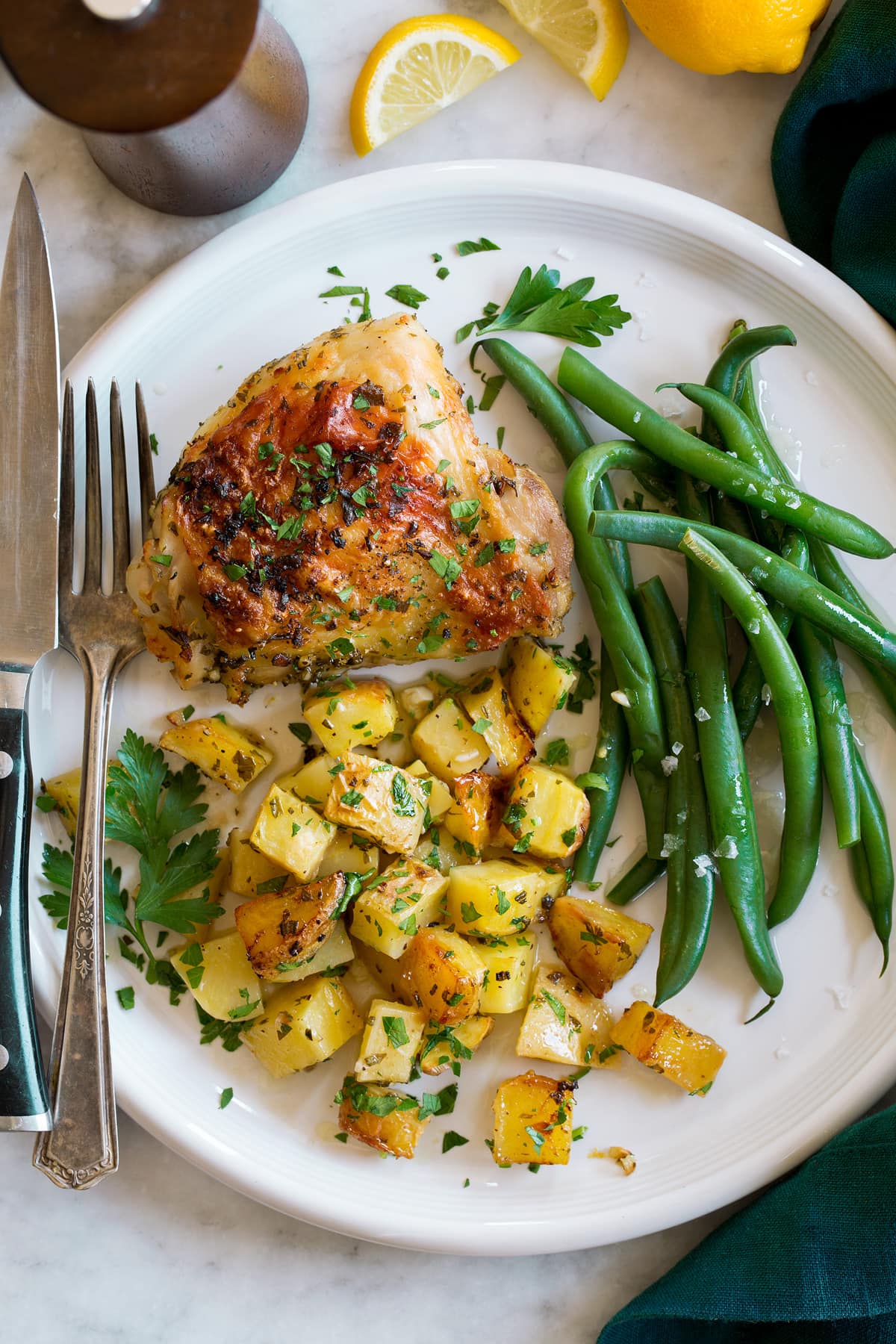 Baked Lemon Chicken And Potatoes Recipe Cooking Classy