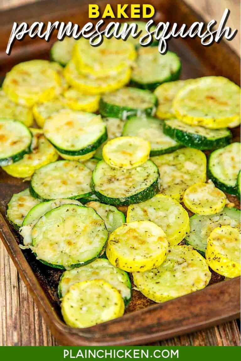 Baked Parmesan Squash Plain Chicken