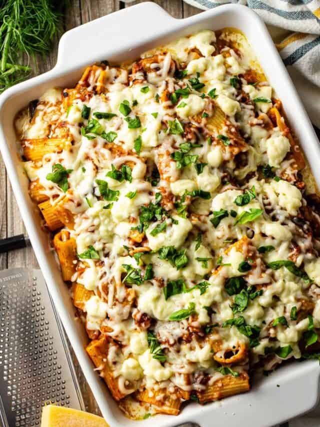 Baked Rigatoni Recipe With Hidden Veggies Baking A Moment