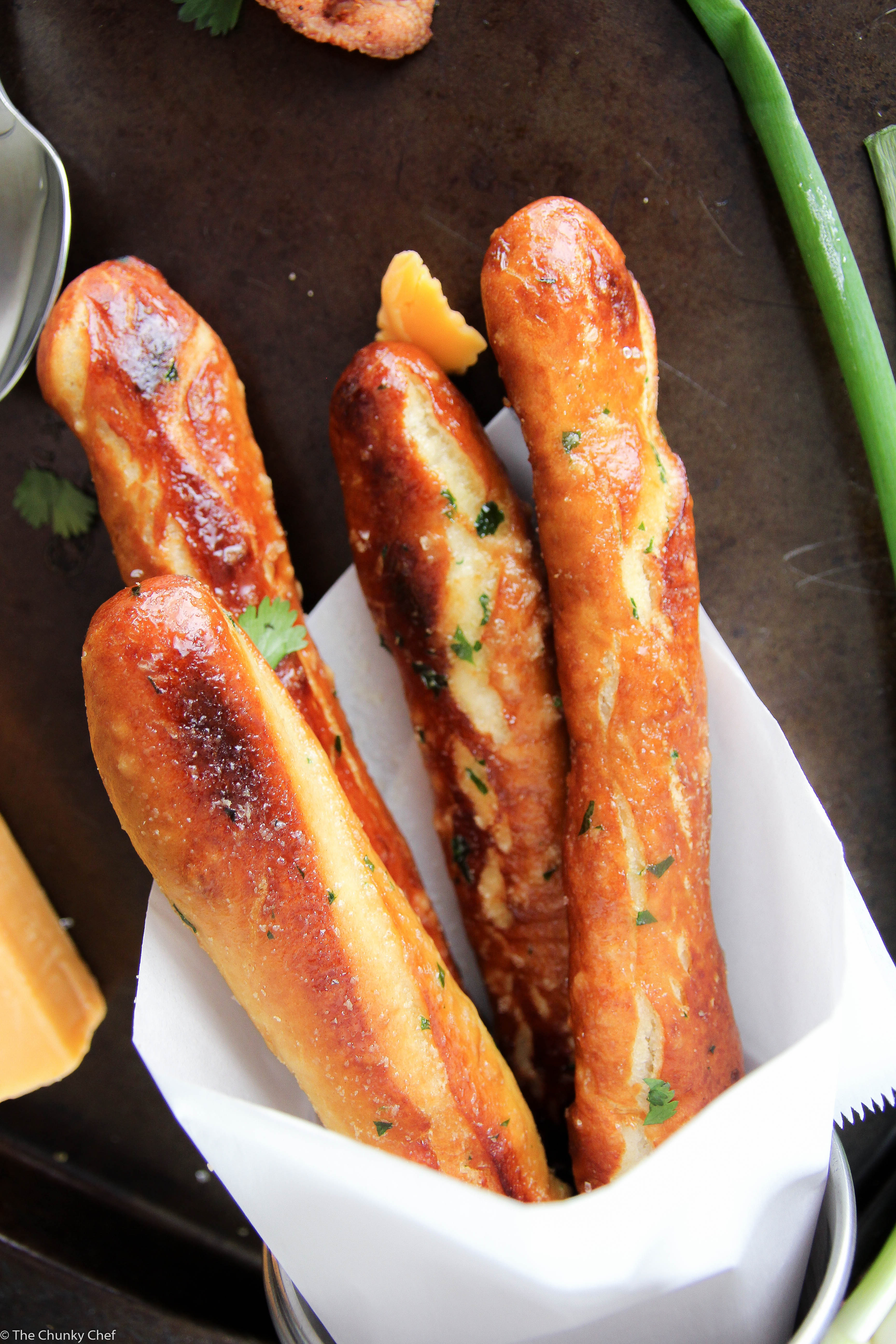 Baked Soft Pretzel Sticks The Chunky Chef