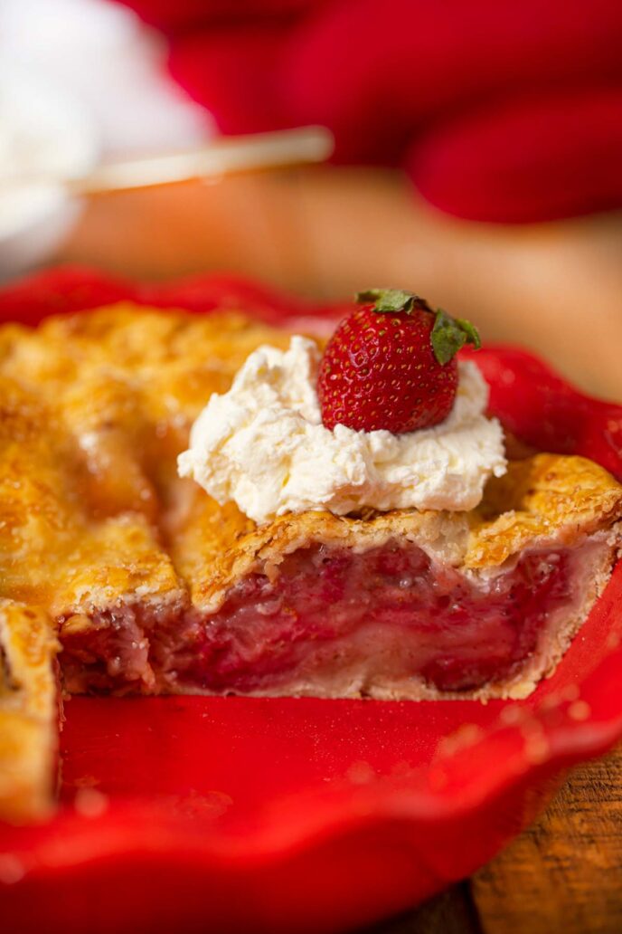 Baked Strawberry Pie Recipe Dinner Then Dessert