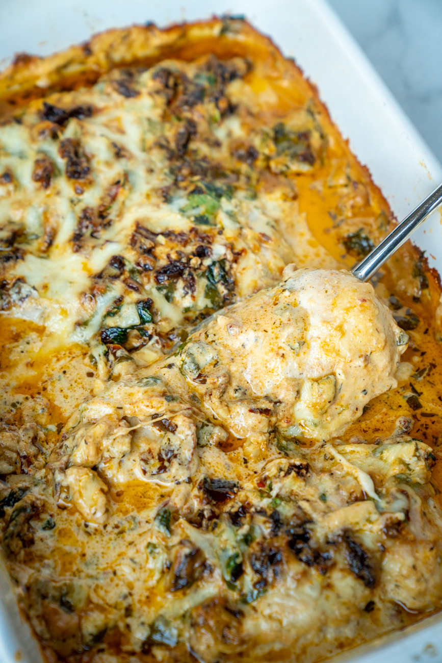 Baked Tuscan Chicken Casserole Tavuk G S Tarifleri Yemek Tarifleri