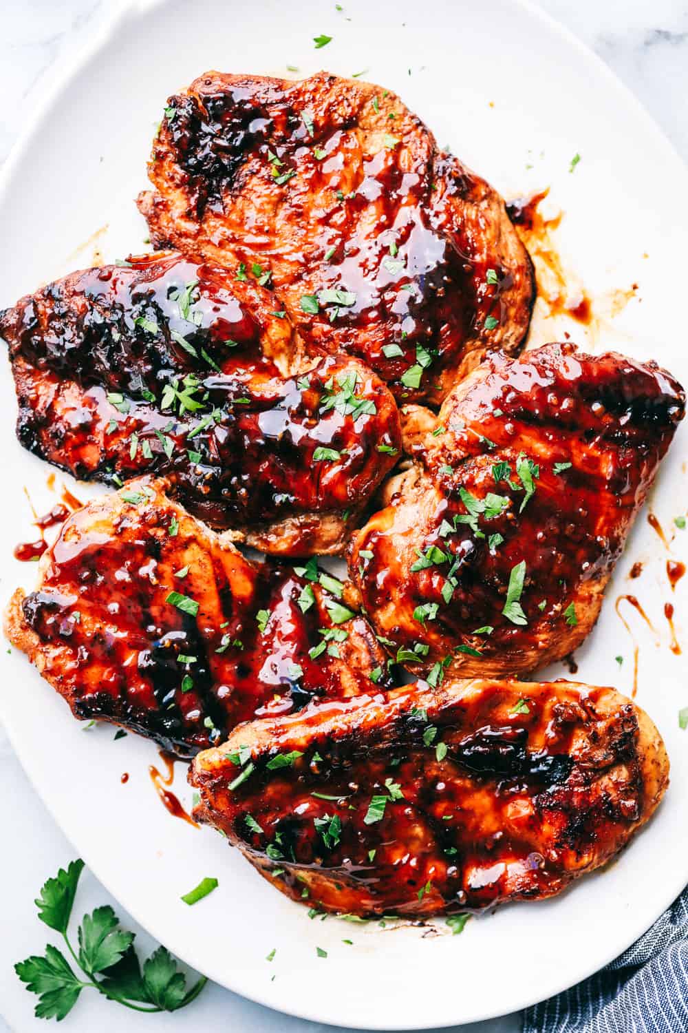 Balsamic Honey Skillet Chicken Legs Recipe Eatwell101