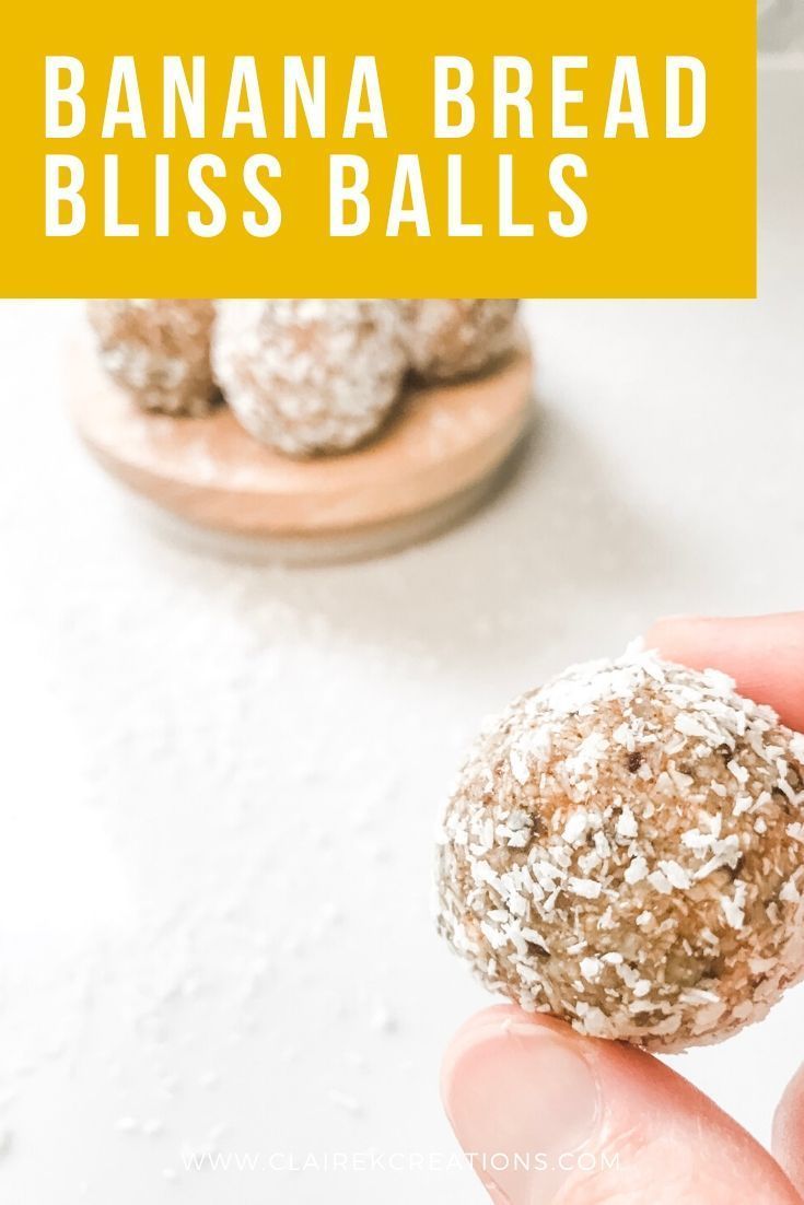 Banana Bread Bliss Balls A Healthy Take On Banana Bread