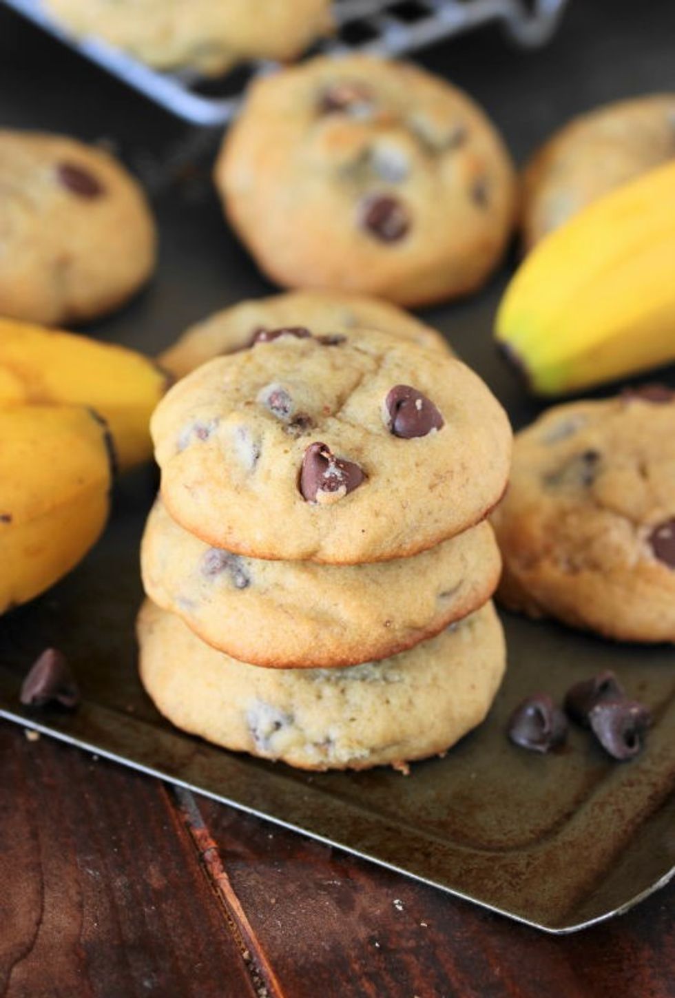 Banana Chocolate Chip Cookies Easy Recipe For Moist Soft Cookies