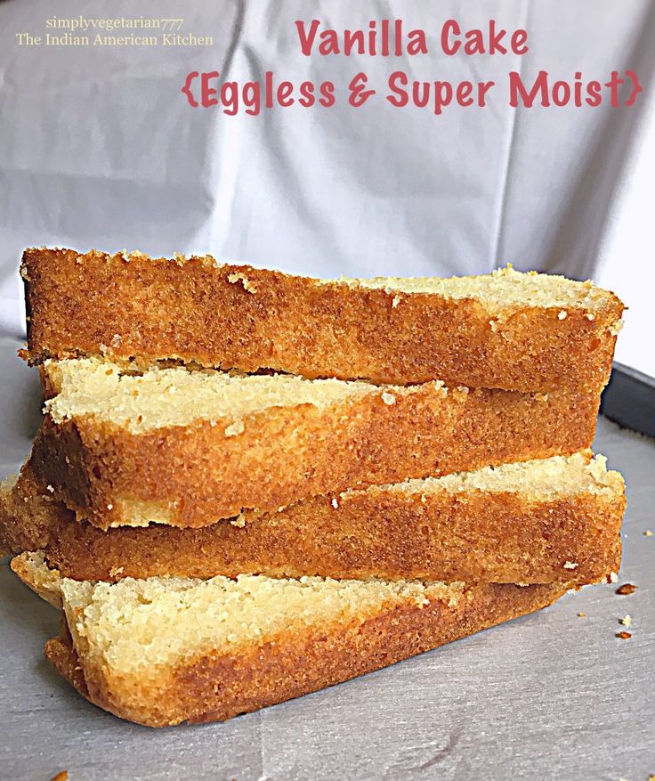 Basic Vanilla Cake Super Moist Amp Eggless Perfect Recipe Recipe Eggless Vanilla Cake Recipe