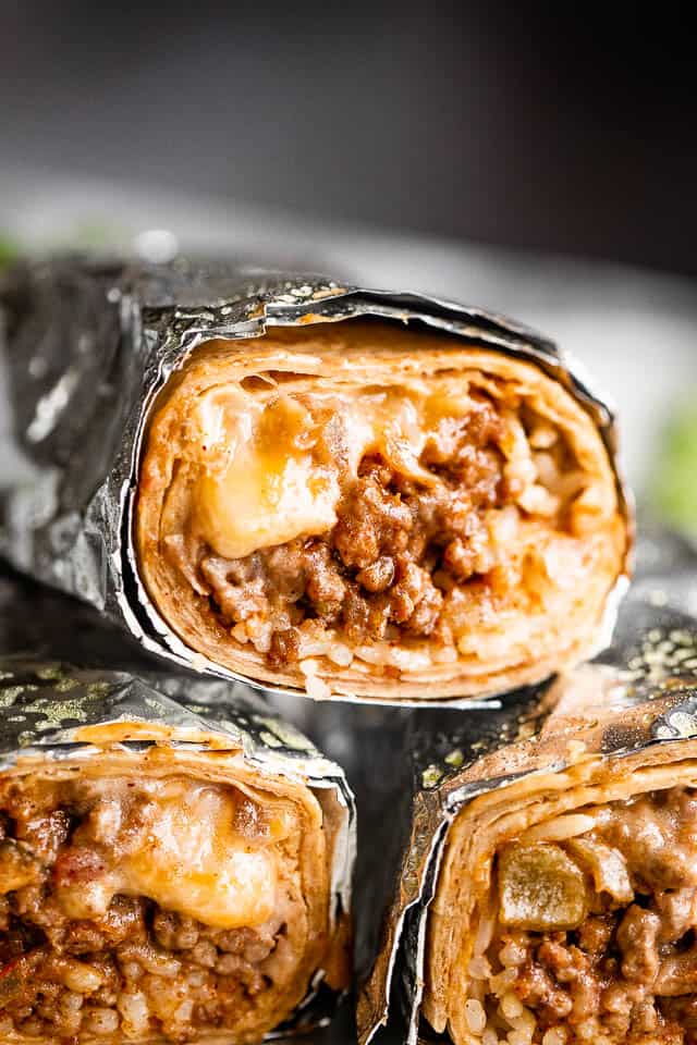 Beef Amp Bean Freezer Burritos Easy Weeknight Recipes