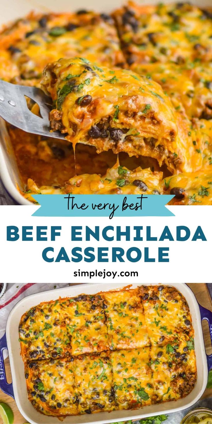 Beef Enchilada Casserole Is A Delicious And Comforting Recipe That You