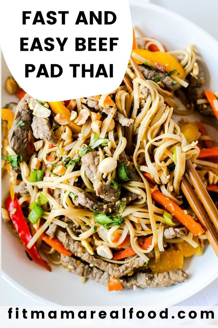 Beef Pad Thai Recipe Fit Mama Real Food