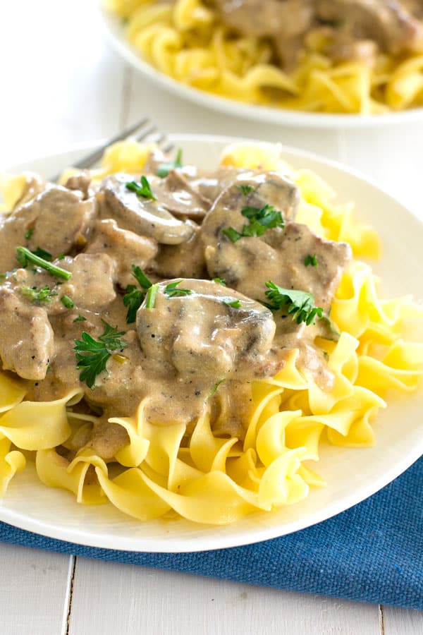 Beef Stroganoff With Sour Cream And Cream Cheese