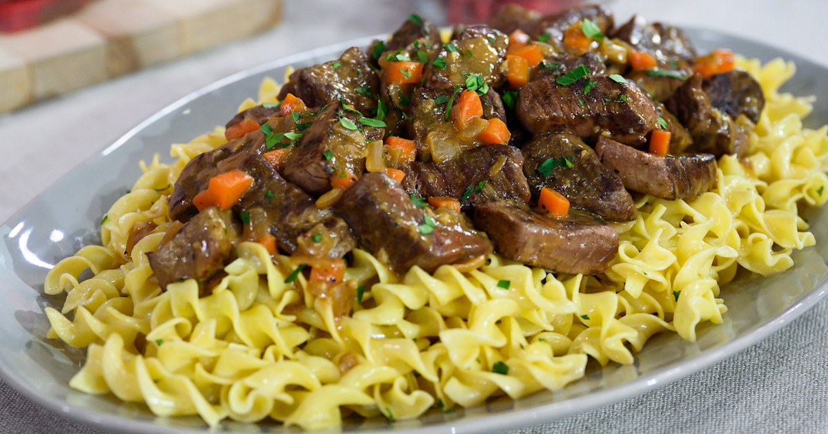 Beef Tips With Noodles Recipe