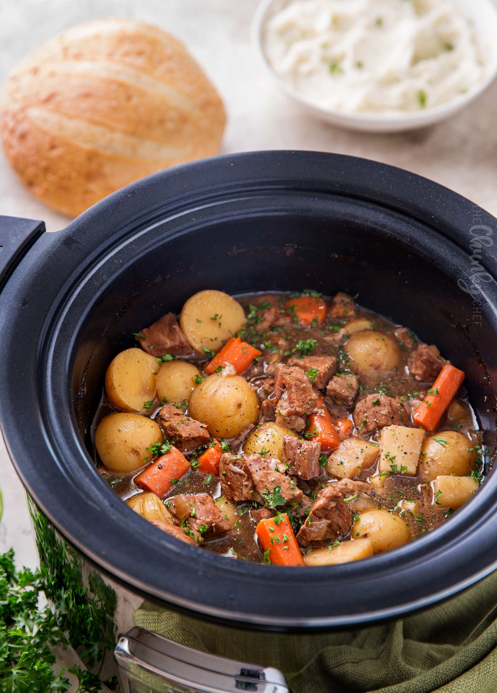 Beer And Horseradish Slow Cooker Beef Stew The Chunky Chef