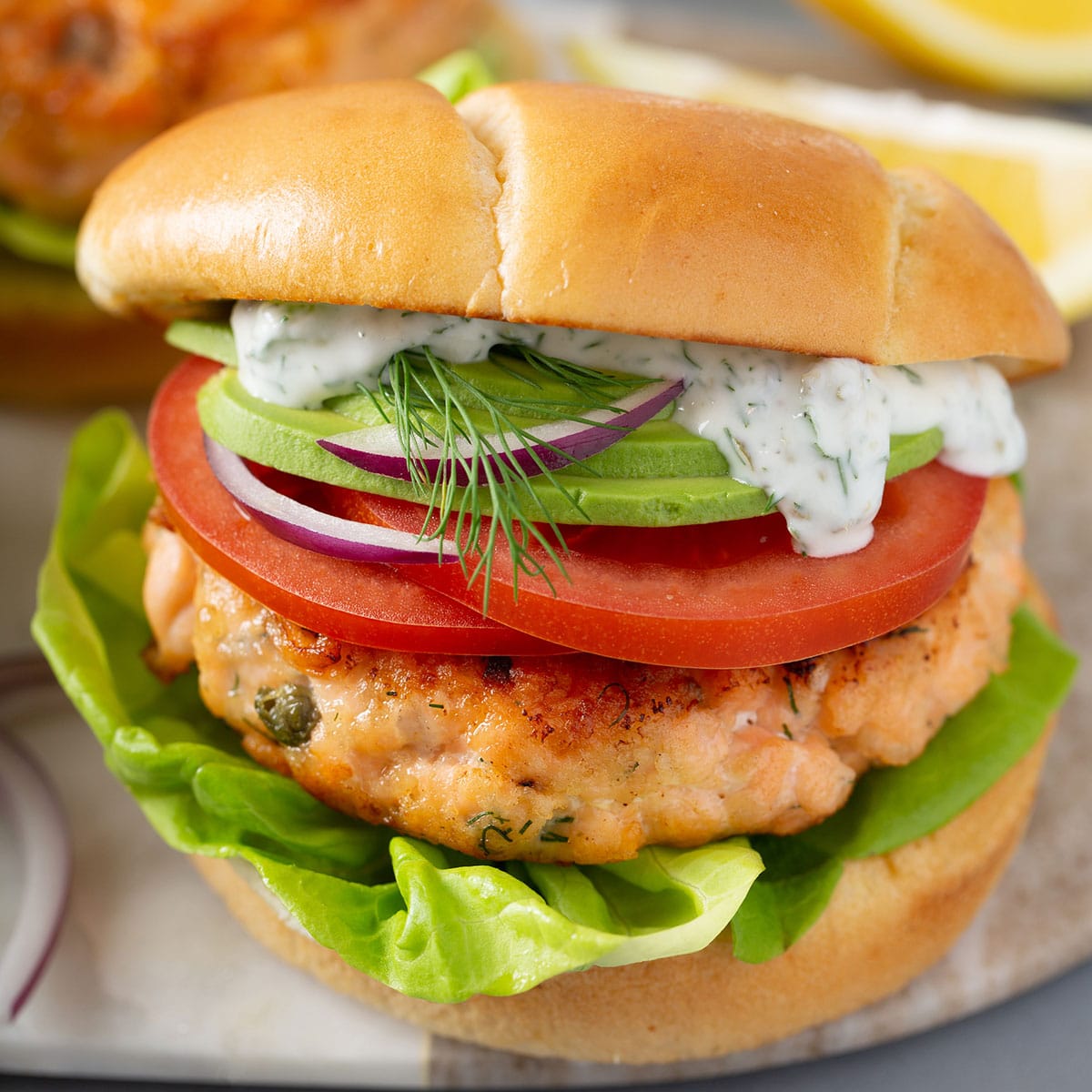 Best Salmon Burgers Recipe Lemon Blossoms