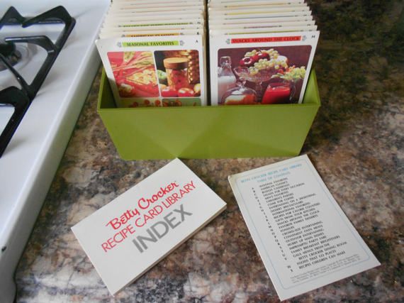 Betty Crocker Recipe Box Betty Crocker 1970S Card File Box Etsy Betty Crocker Recipe Box