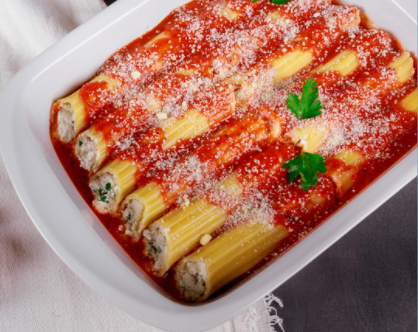 Betty Crocker S Super Easy Chicken Manicotti Shield To Fork