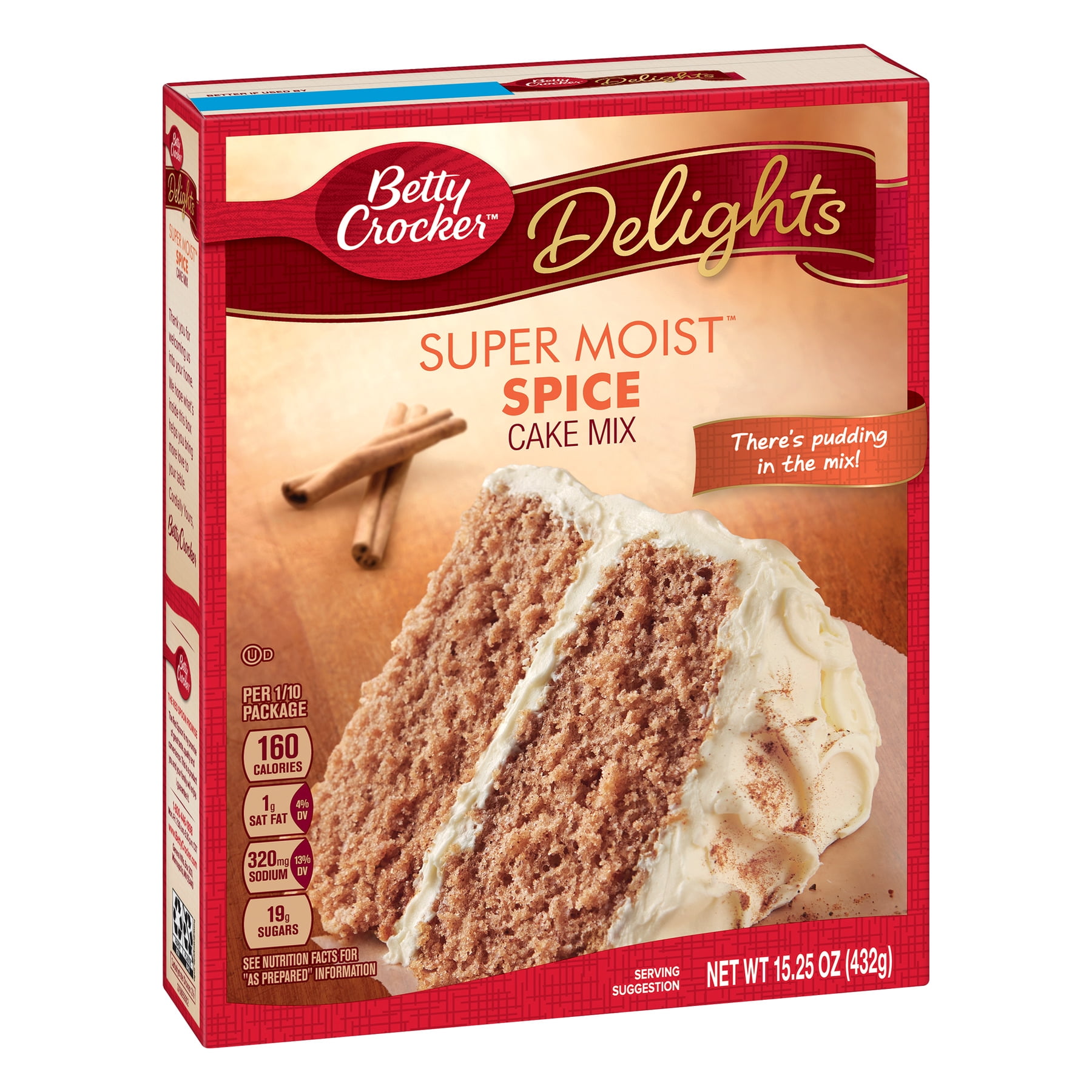 Betty Crocker Super Moist Spice Cake Mix 15 25 Oz Walmart Com Walmart Com