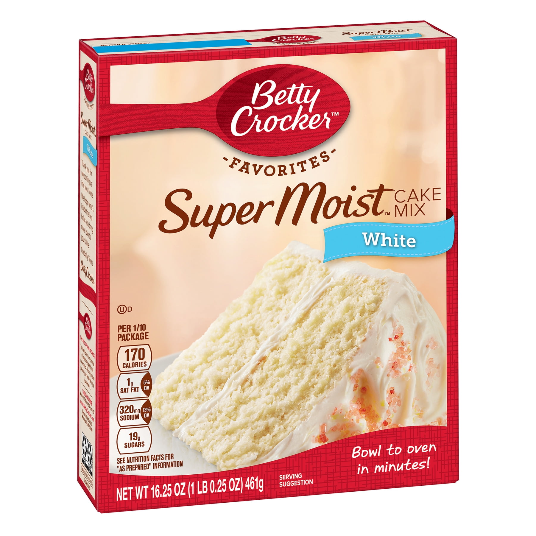 Betty Crocker Super Moist White Cake Mix 16 25 Oz Walmart Com Walmart Com