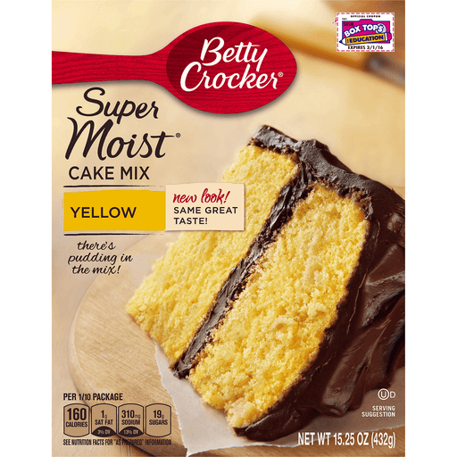 Betty Crocker Super Moist Yellow Cake Mix 15 25 Oz