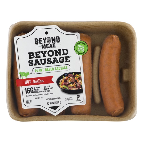 Beyond Meat Beyond Sausage Hot Italian Style Plant Based Sausage Links 4 Count 14 Oz Shoprite