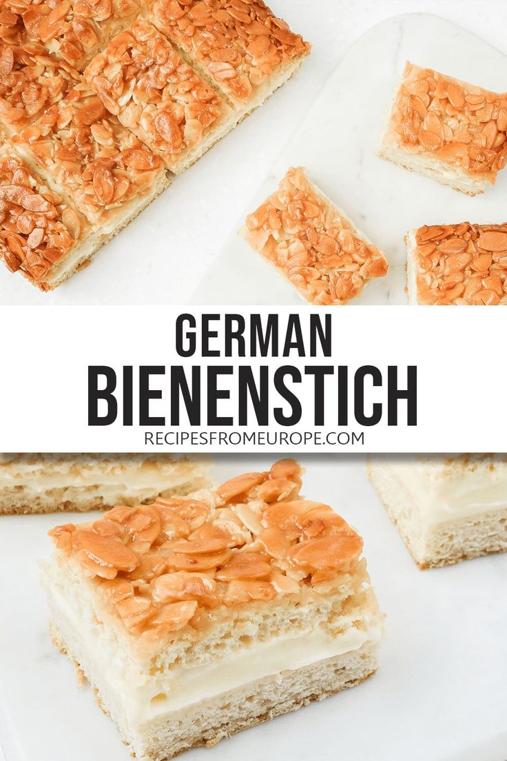 Bienenstich German Bee Sting Cake Recipes From Europe