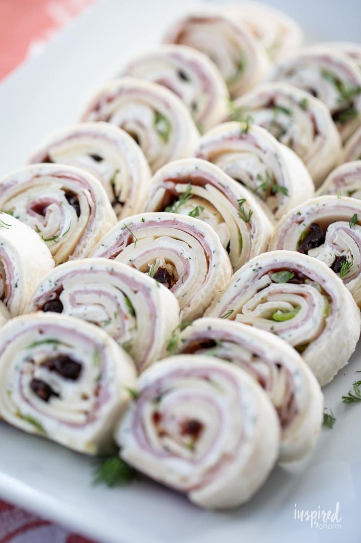 Black Forest Ham Pinwheels Easy Appetizer Recipe