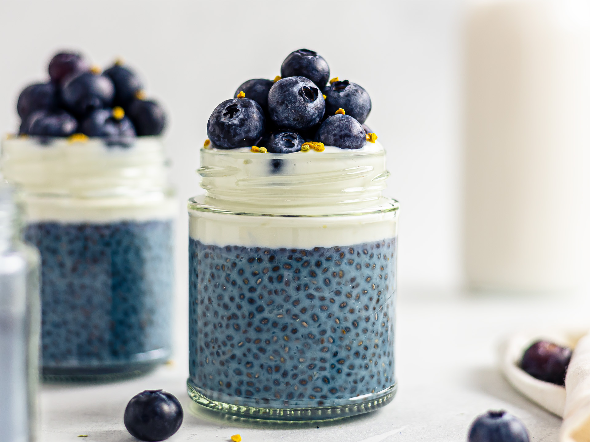 Blue Chia Pudding With Butterfly Pea Foodaciously