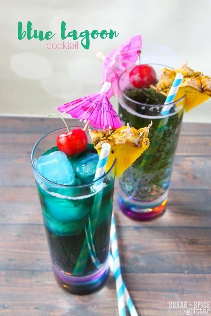 Blue Lagoon Cocktail Recipe Sugar Spice And Glitter