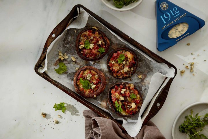 Blue Stilton Recipes Portobello Mushrooms With Bacon Onion 1912