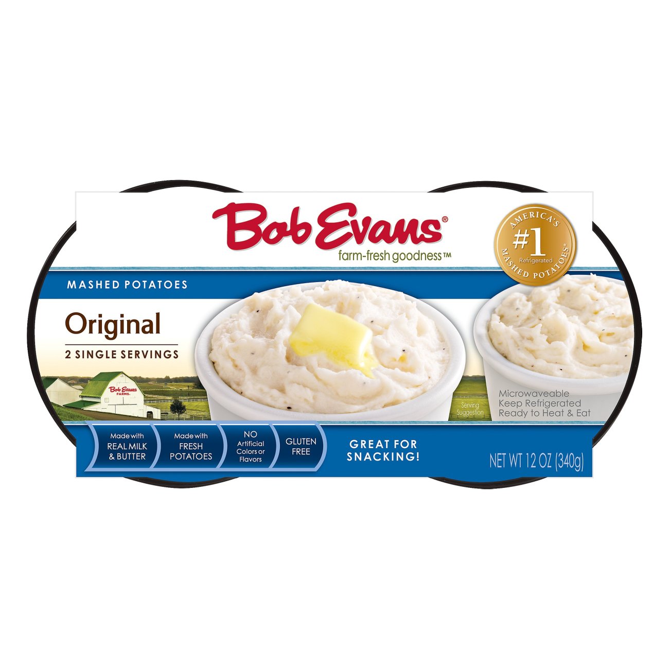 Bob Evans Mashed Potatoes Twin Cups Shop Entrees Sides At H E B