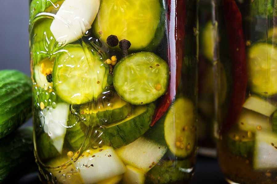 Bread And Butter Pickles Served From Scratch