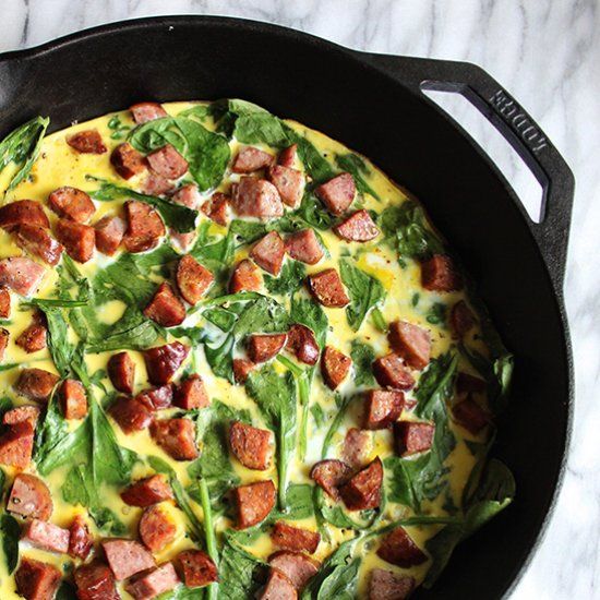 Cast Iron Sausage Breakfast Frittata Recipe