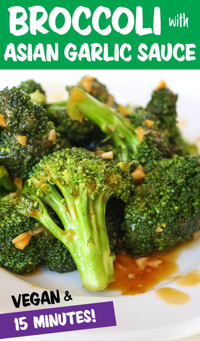 Broccoli With Asian Style Garlic Sauce Easy The Garden Grazer