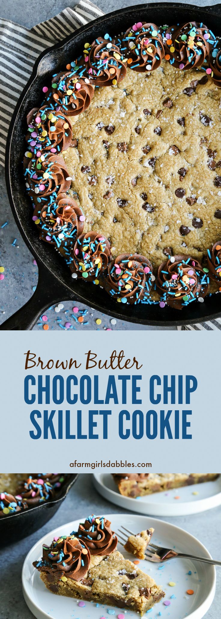 Brown Butter Chocolate Chip Skillet Cookie For Two Pizookies House