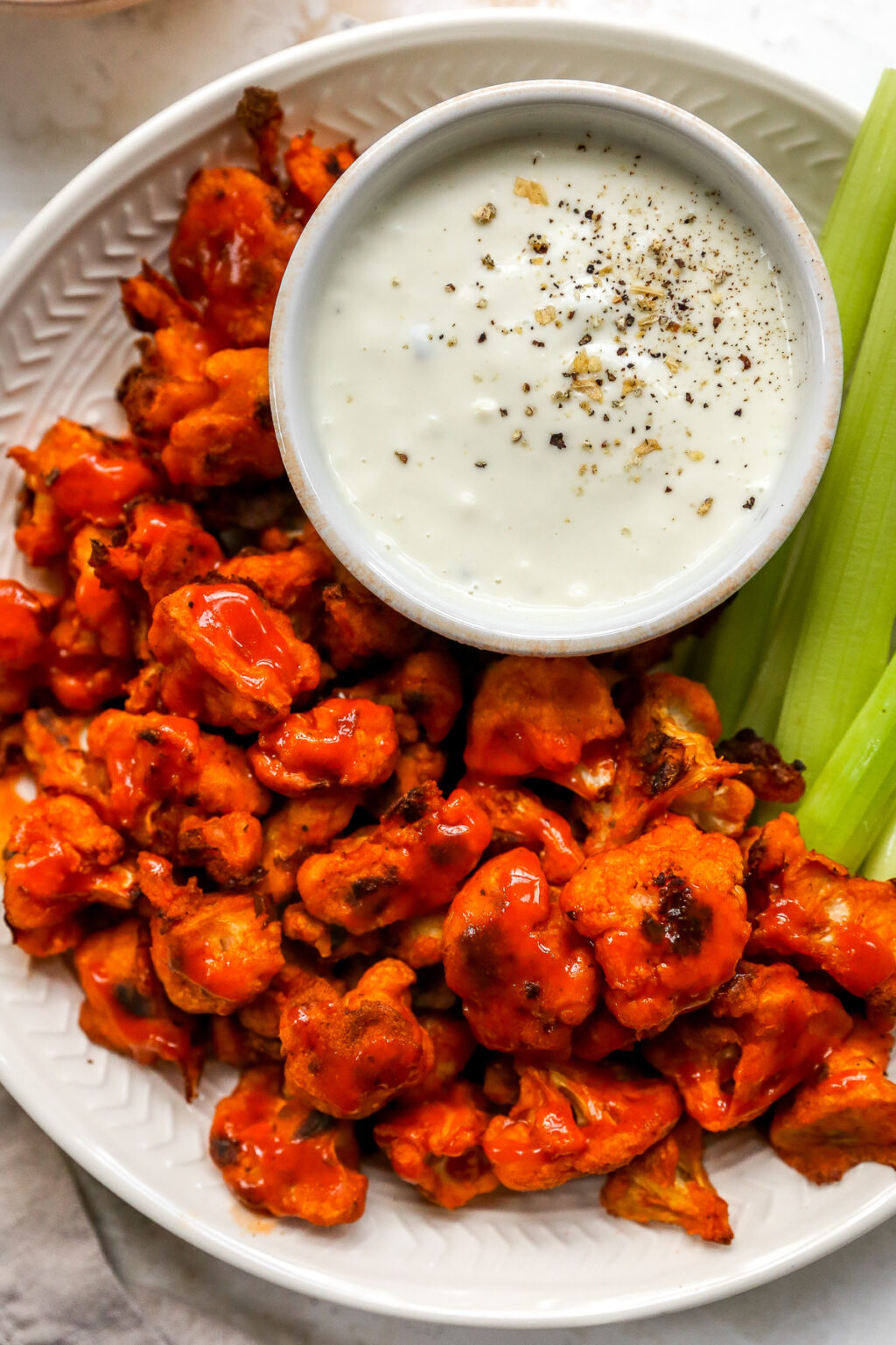 Buffalo Cauliflower Salad Eating Bird Food