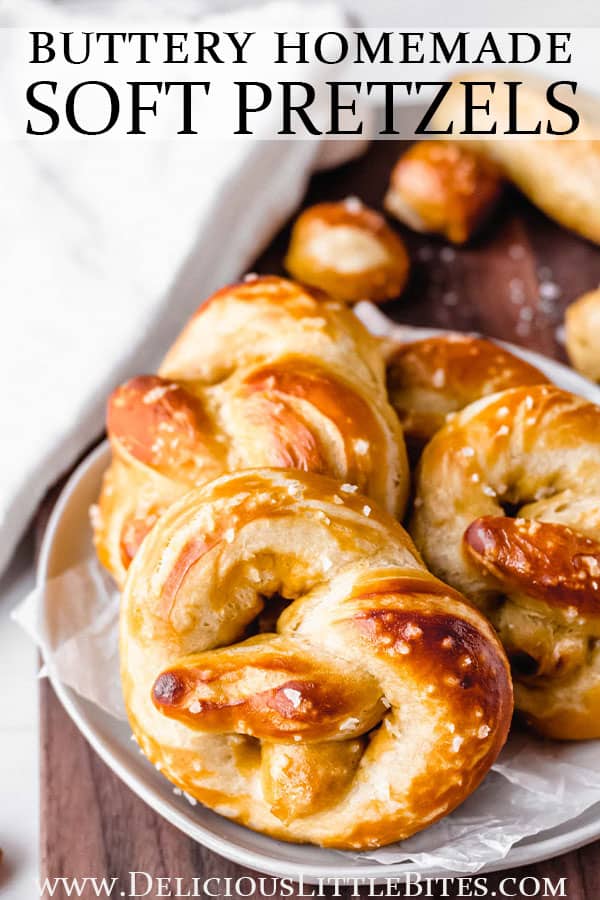 Buttery Homemade Soft Pretzels Delicious Little Bites