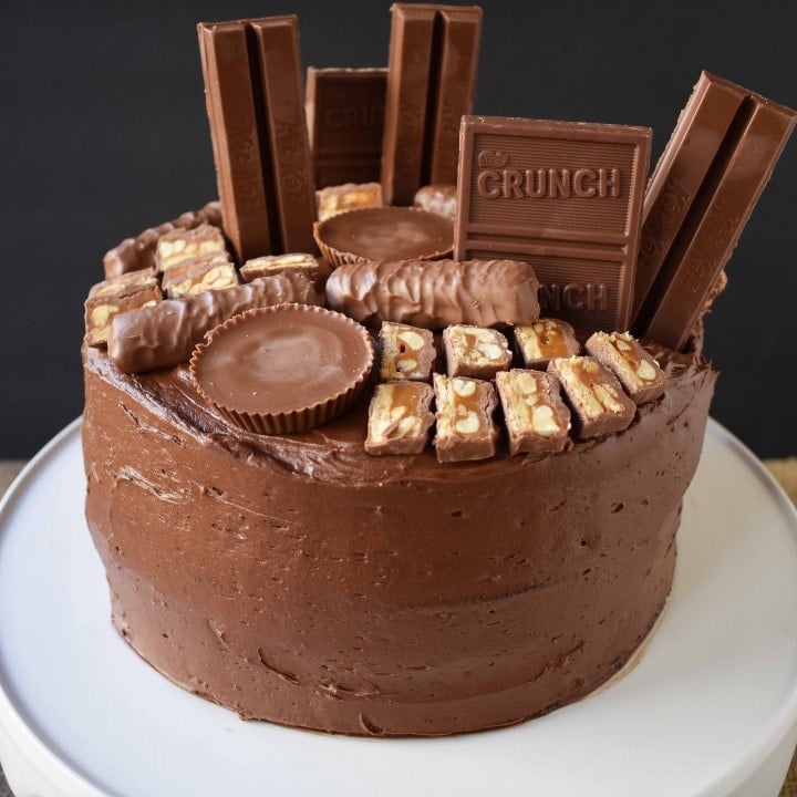 Candy Bar Stash Chocolate Cake By Modern Honey Perfect Chocolate Cake