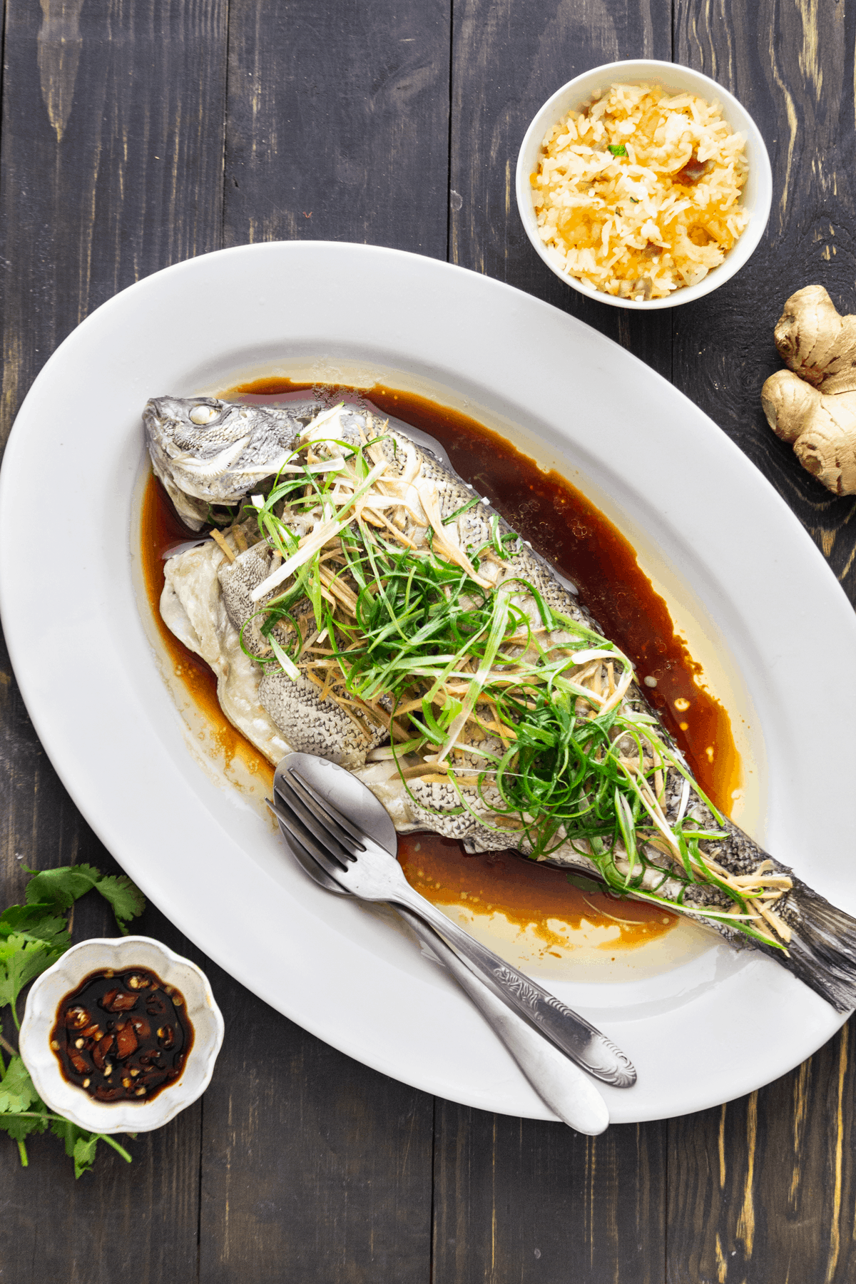 Cantonese Steamed Fish With Ginger And Shallots Recipe Cart