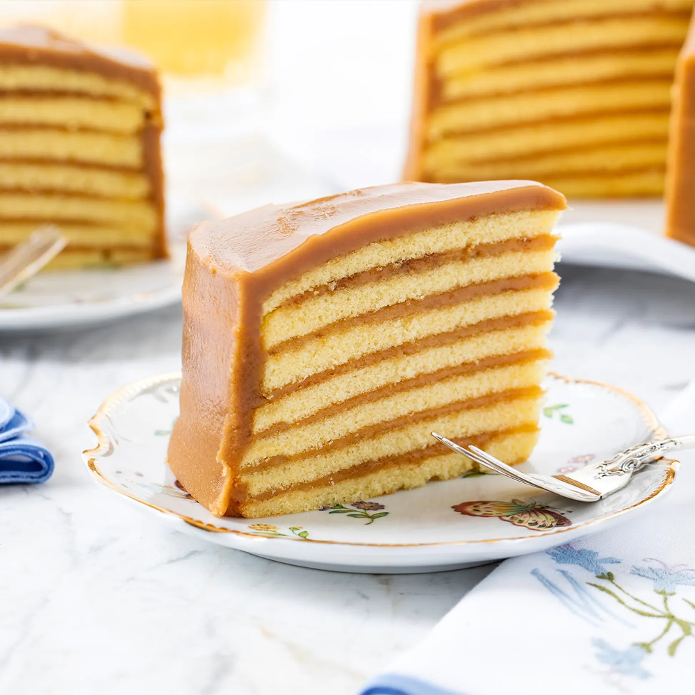 Caramel Cake Recipe Layer Cake Belly Full