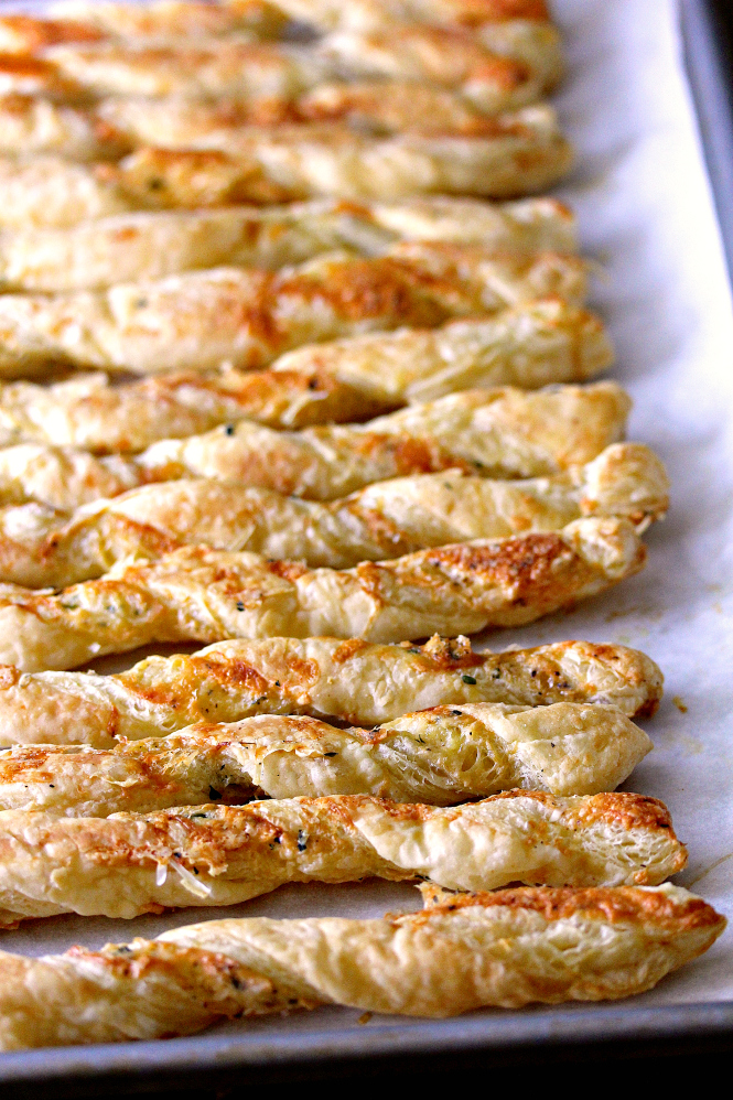 Cheese Straws With Parmesan Gruyere And Thyme Karen S Kitchen Stories