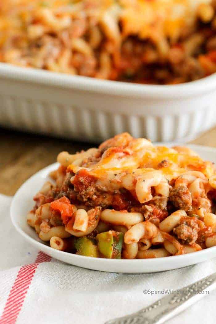 Cheesy Beef Macaroni Casserole Spend With Pennies