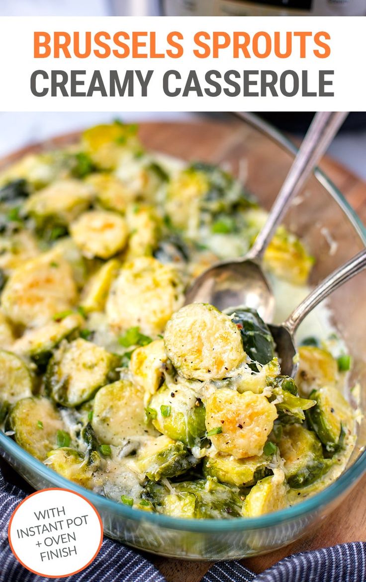 Cheesy Brussels Sprouts Instant Pot Oven